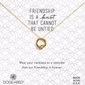 Dogeared friendship knot necklace